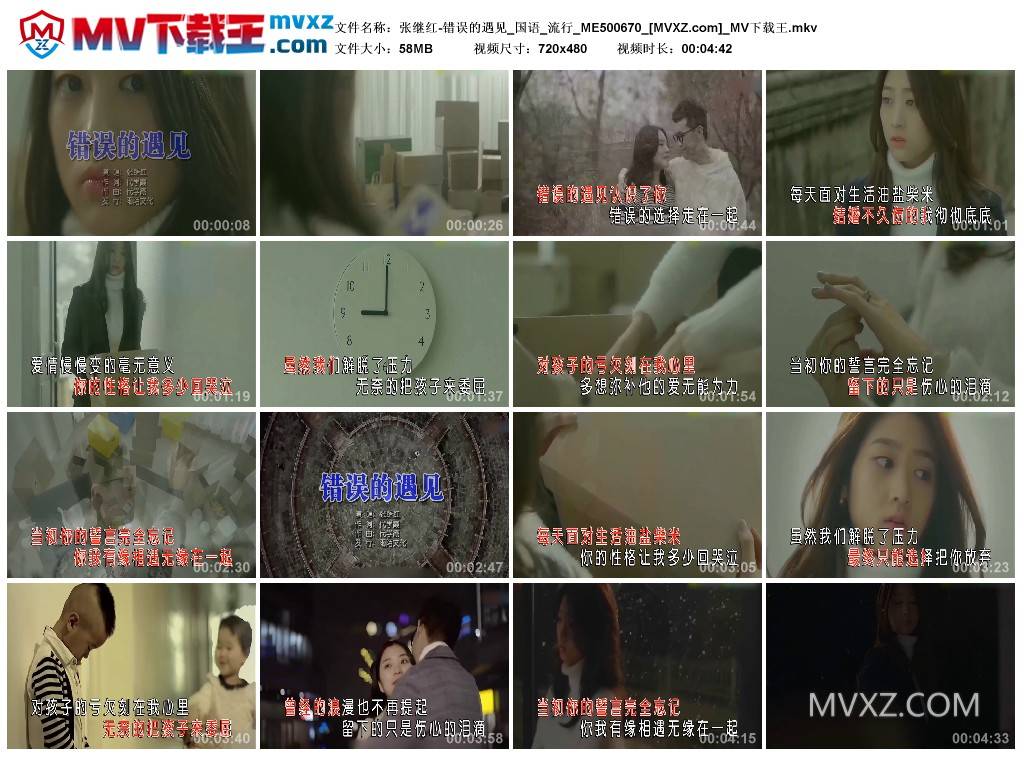 张继红-错误的遇见_国语_流行_ME500670